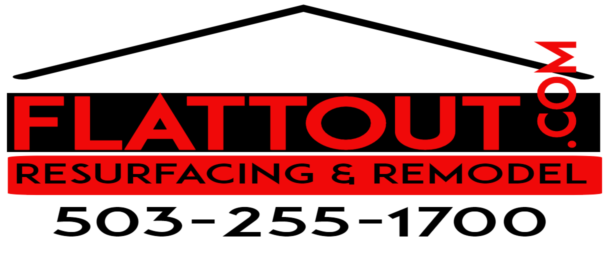 A red and black logo for mattoon refacing & remodeling.