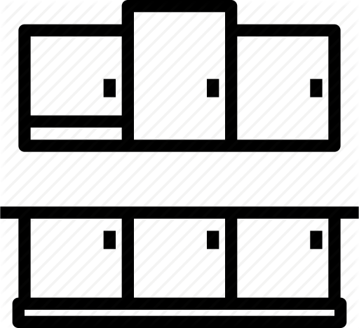 A black and white pattern of a wall with boxes.